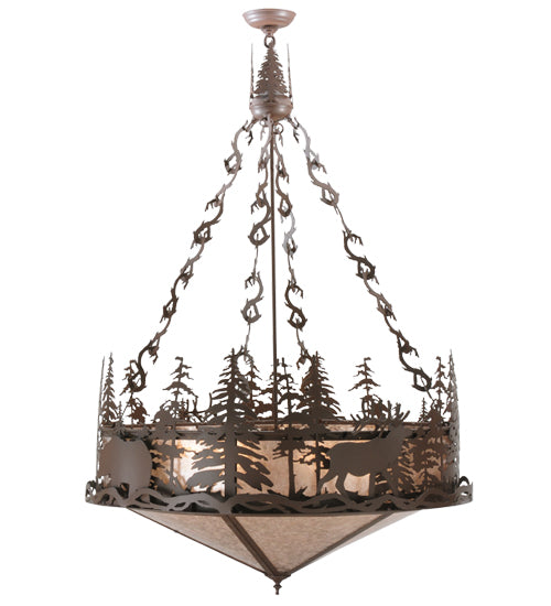 Meyda Tiffany Wildlife At Dusk 114448 Pendant Light - Cafe-Noir