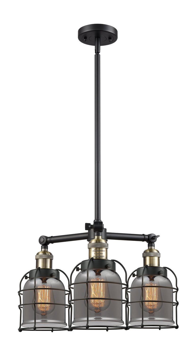 Innovations Franklin Restoration 207-BAB-G53-CE-LED Chandelier Light - Black Antique Brass