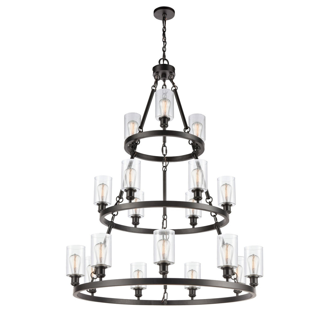 Innovations Ballston 82034-BK-G802 Chandelier Light - Matte Black