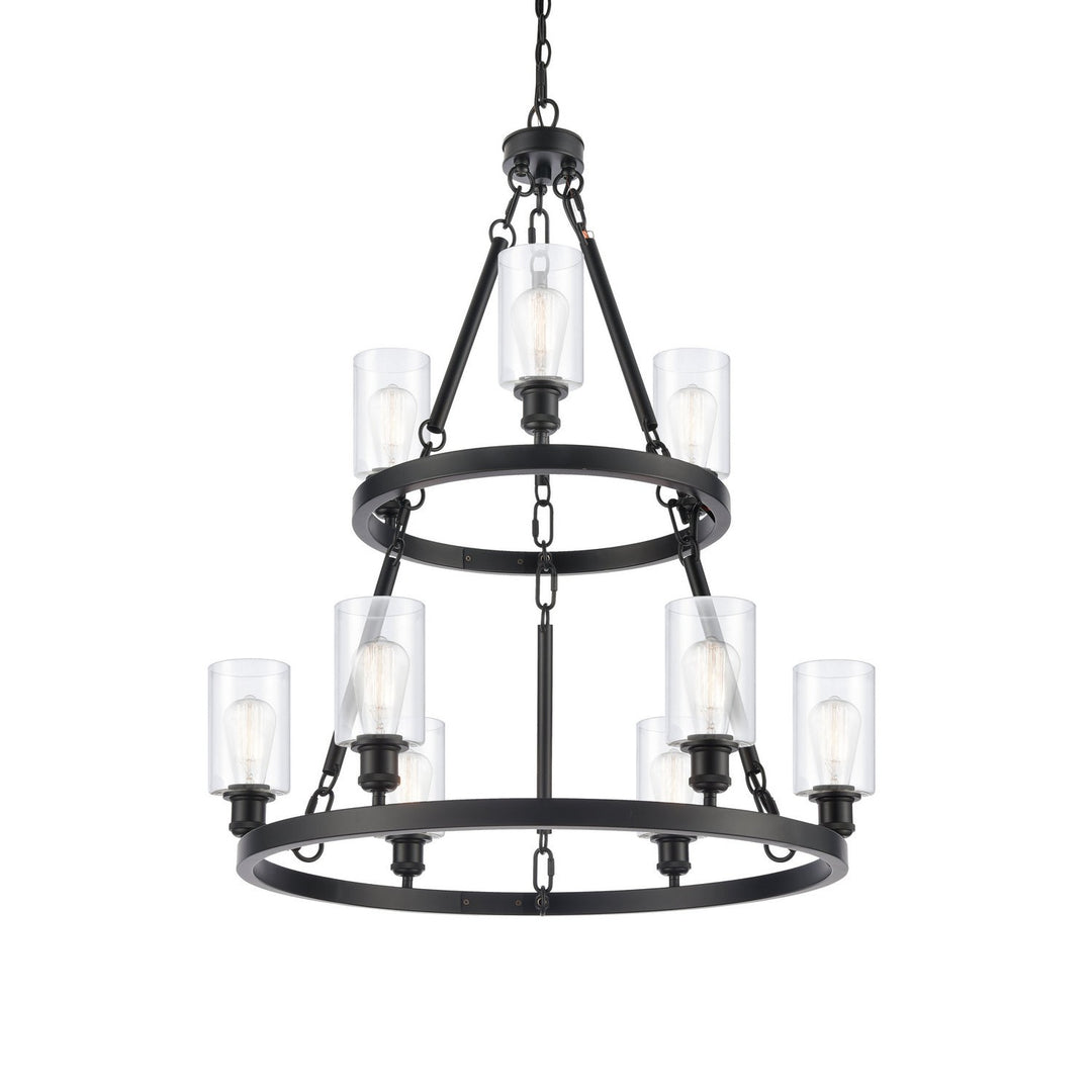 Innovations Ballston 8203-BK-G802 Chandelier Light - Matte Black