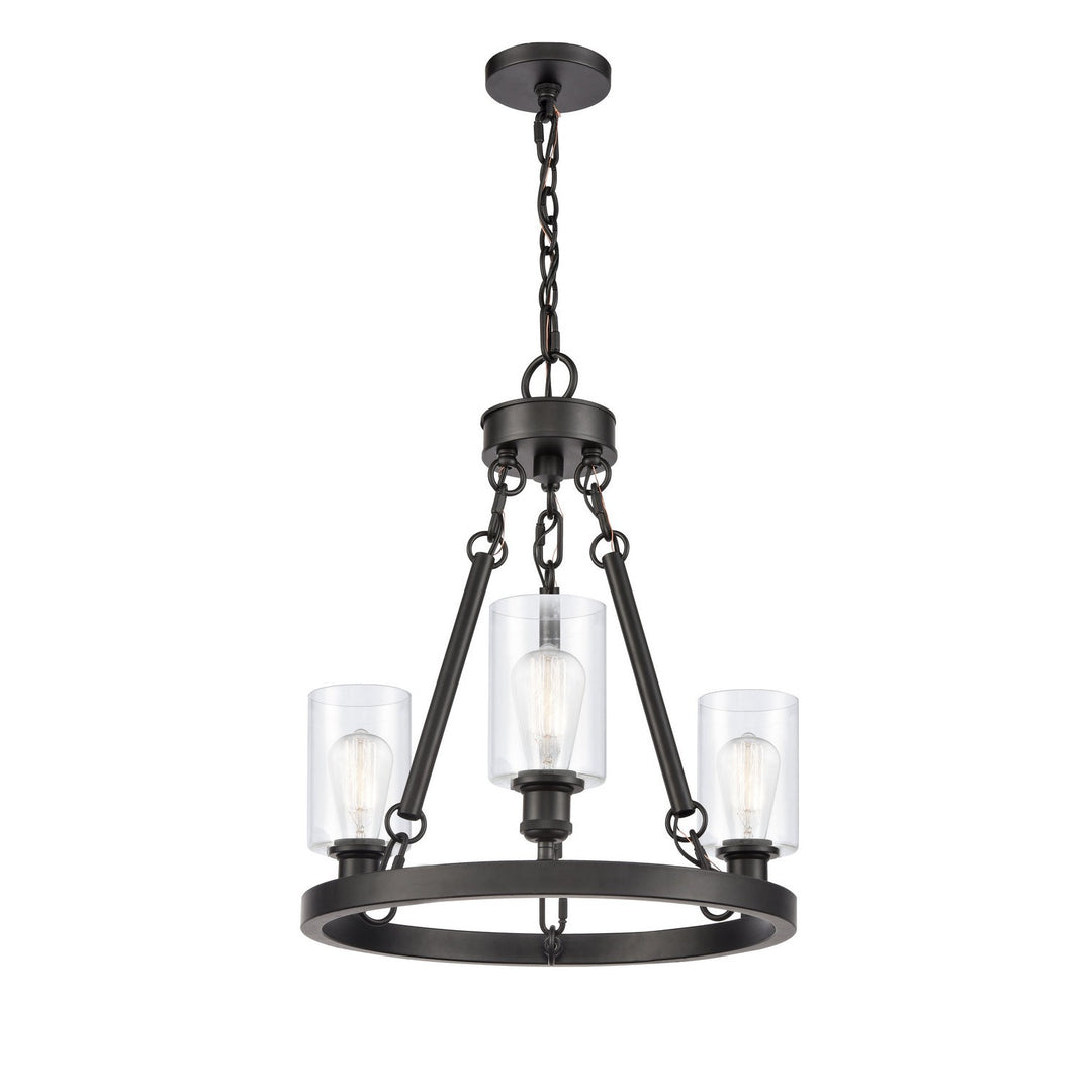 Innovations Ballston 820-BK-G802 Chandelier Light - Matte Black