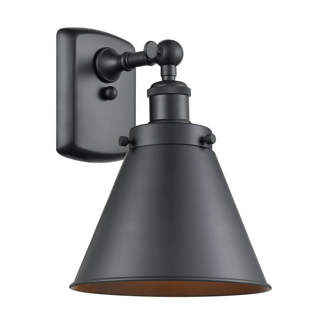 Innovations Ballston Urban 916-1W-BK-M13-LED Wall Sconce Light - Matte Black
