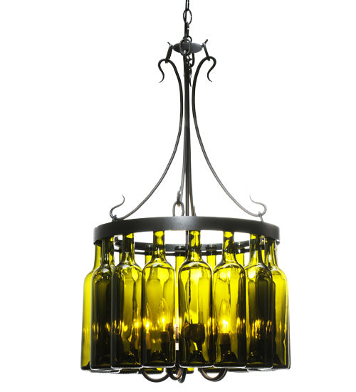 Meyda Tiffany Tuscan Vineyard 114514 Chandelier Light - Black