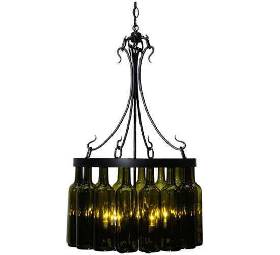 Meyda Tiffany Tuscan Vineyard 114514 Chandelier Light - Black