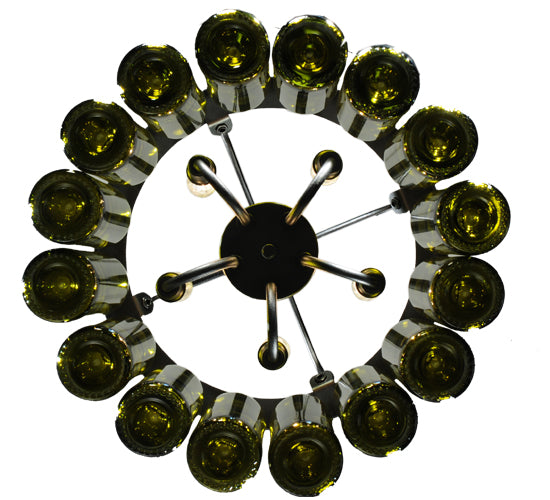 Meyda Tiffany Tuscan Vineyard 114514 Chandelier Light - Black