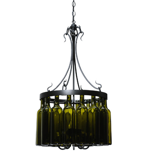 Meyda Tiffany Tuscan Vineyard 114514 Chandelier Light - Black