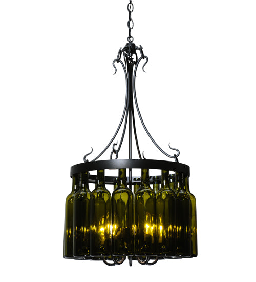 Meyda Tiffany Tuscan Vineyard 114514 Chandelier Light - Black