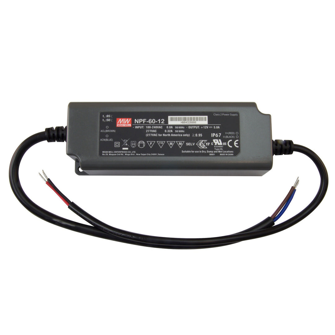 Diode Led Lighting DI-CV-MW12V60W-277  Driver Decor Black