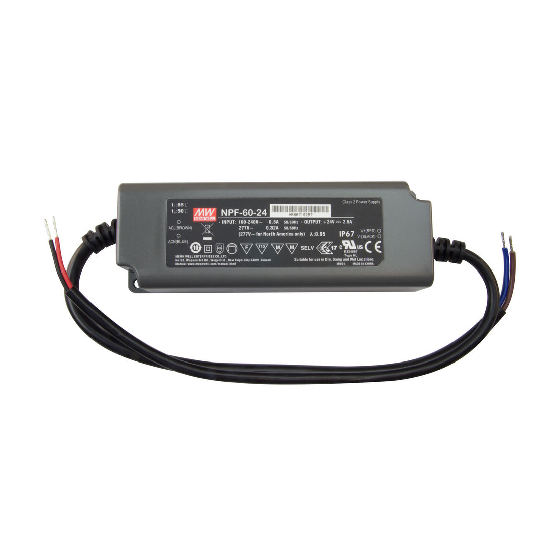 Diode Led Lighting DI-CV-MW24V60W-277  Driver Decor Black