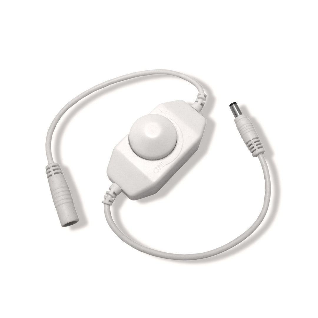 Diode Led Lighting DI-INLINE-DS-5A-W  Inline Led Dimmer Switch Decor White