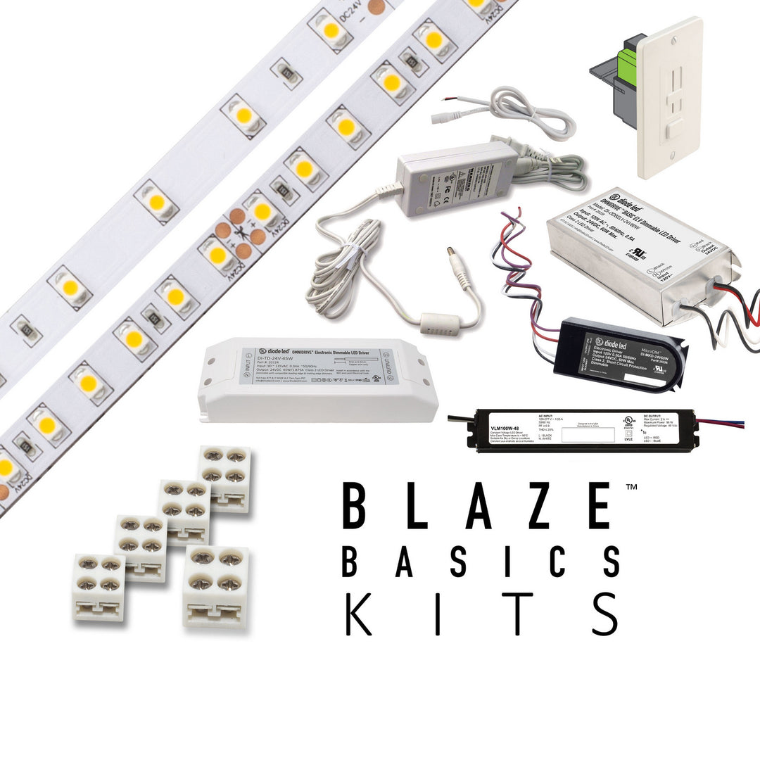 Diode Led Lighting DI-KIT-24V-BC1MD60-2700  Led Tape Light Decor White