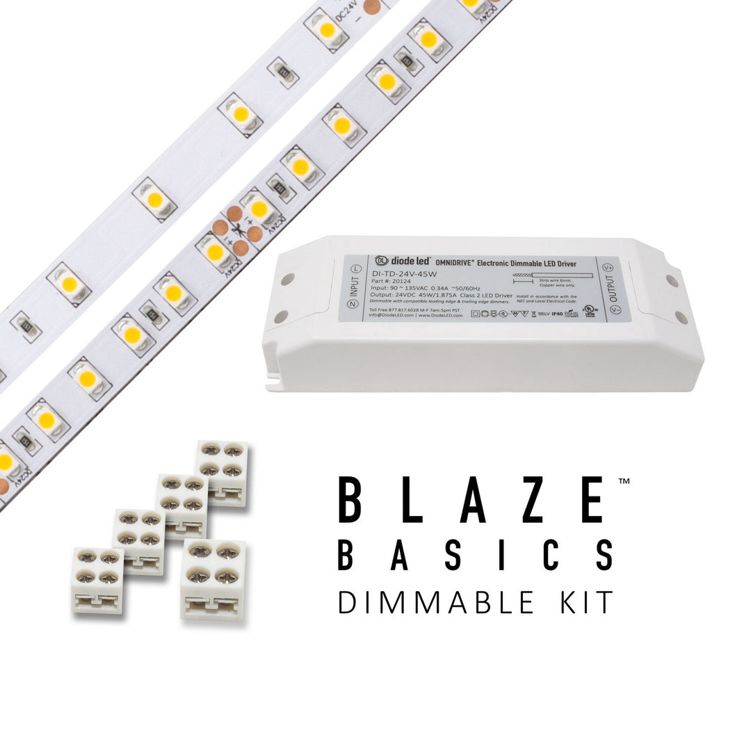 Diode Led Lighting DI-KIT-24V-BC1OM30-2700  Led Tape Light Decor White