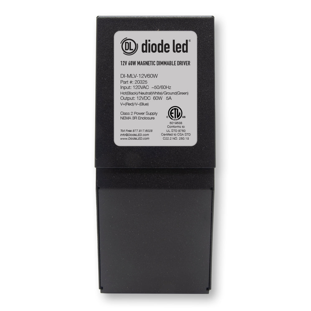 Diode Led Lighting DI-MLV-24V60W  Driver Decor Black