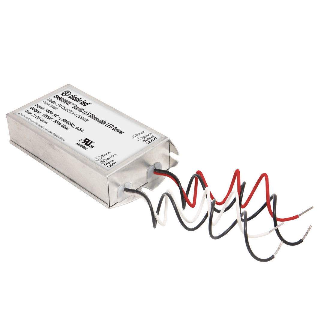 Diode Led Lighting DI-ODBELV-12V60W  Omnidrive Basics Elv Decor Pewter, Nickel, Silver