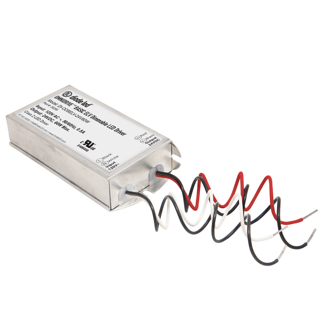 Diode Led Lighting DI-ODBELV-24V60W  Omnidrive Basics Elv Decor Pewter, Nickel, Silver
