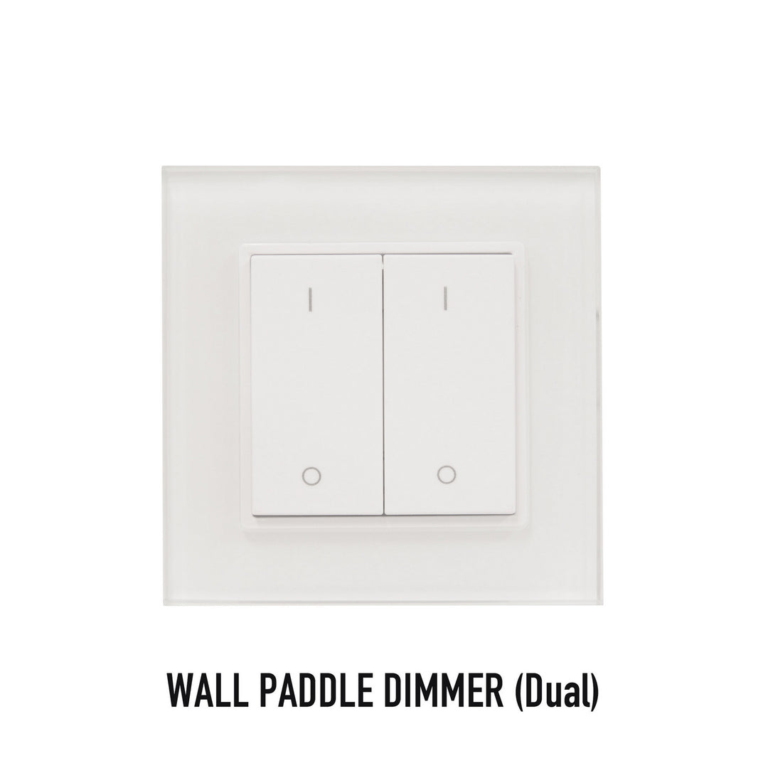 Diode Led Lighting DI-RF-WPD-DIM-2  Paddle Dimmer Decor White