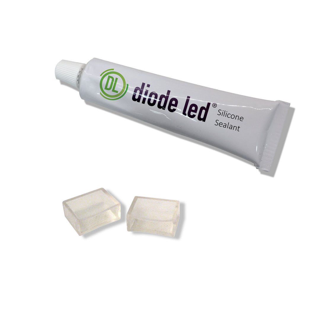 Diode Led Lighting DI-WL-EC  Strip Light End Cap Set Decor White