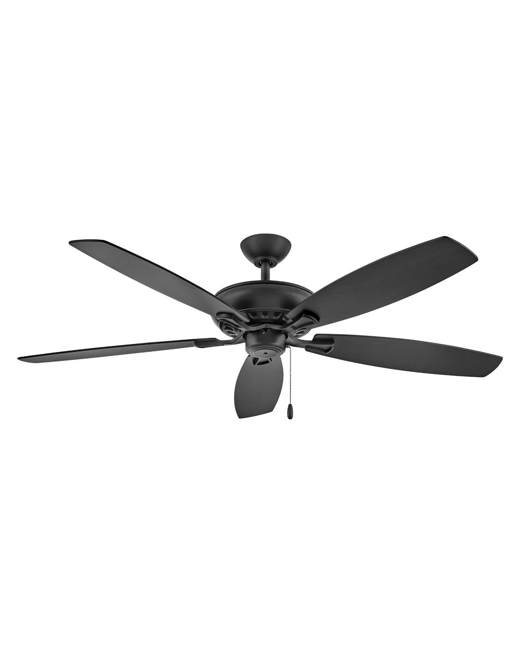 Hinkley Highland 904160FMB-NIA Ceiling Fan 60 - Matte Black, Matte Black, Walnut/