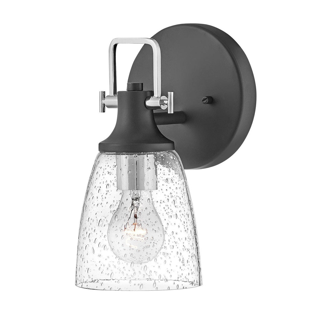 Hinkley Easton 51270BK-CM Wall Sconce Light - Black with Chrome accents