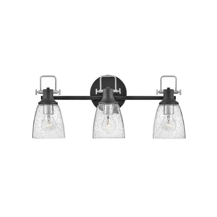 Hinkley Easton 51273BK-CM Bath Vanity Light 24 in. wide - Black with Chrome accents