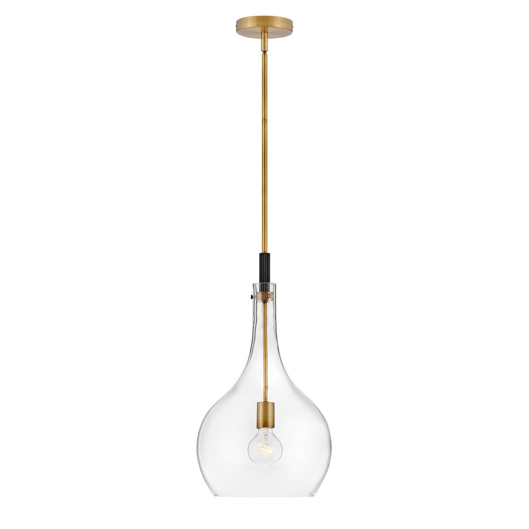 Hinkley Ziggy 4457HB-CL Pendant Light - Heritage Brass with Clear glass