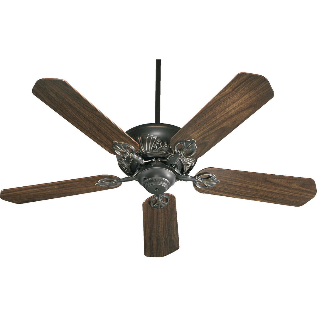 Quorum Chateaux 78525-95 Ceiling Fan 52 in. - Old World, Rosewood/Walnut