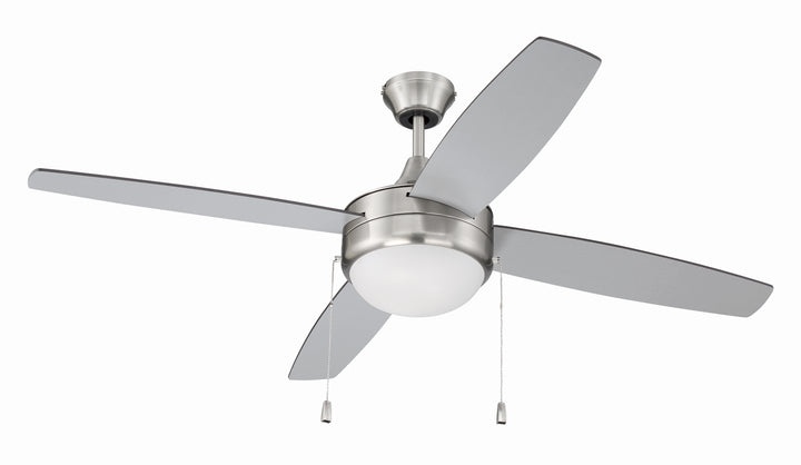 Craftmade Phaze Energy Star 4 Blade EPHA52BNK4-BNGW Ceiling Fan 52 - Brushed Polished Nickel, Brushed Nickel/Greywood/