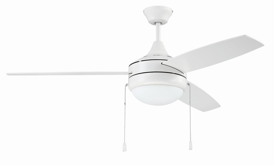 Craftmade Phaze 3 Blade - Remote PHA52W3-UCI Ceiling Fan 52 - White, White/White/