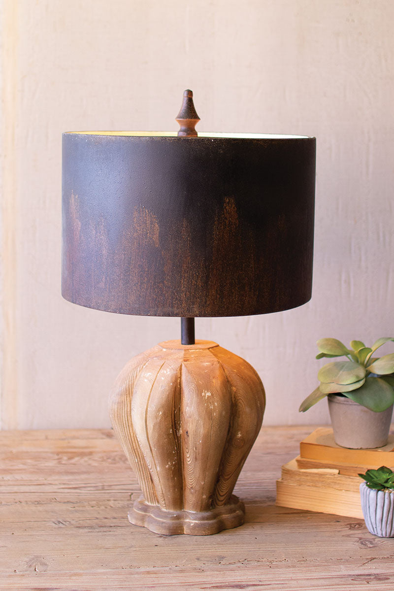 Kalalou Lighting CCG1595  Table Lamp Lamp Bronze / Dark