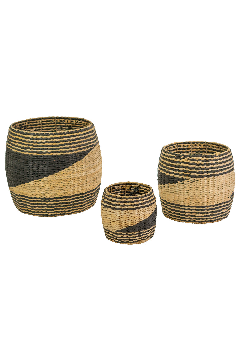 Kalalou Lighting CCH1163  Baskets Home Decor Wood/Stone/Naturals