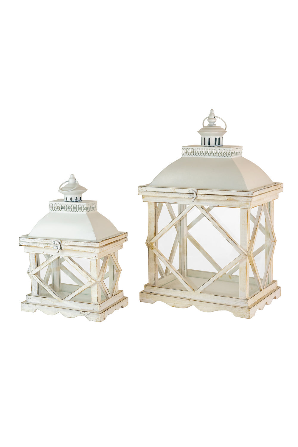 Kalalou Lighting CJS1170  Lanterns Home Decor White