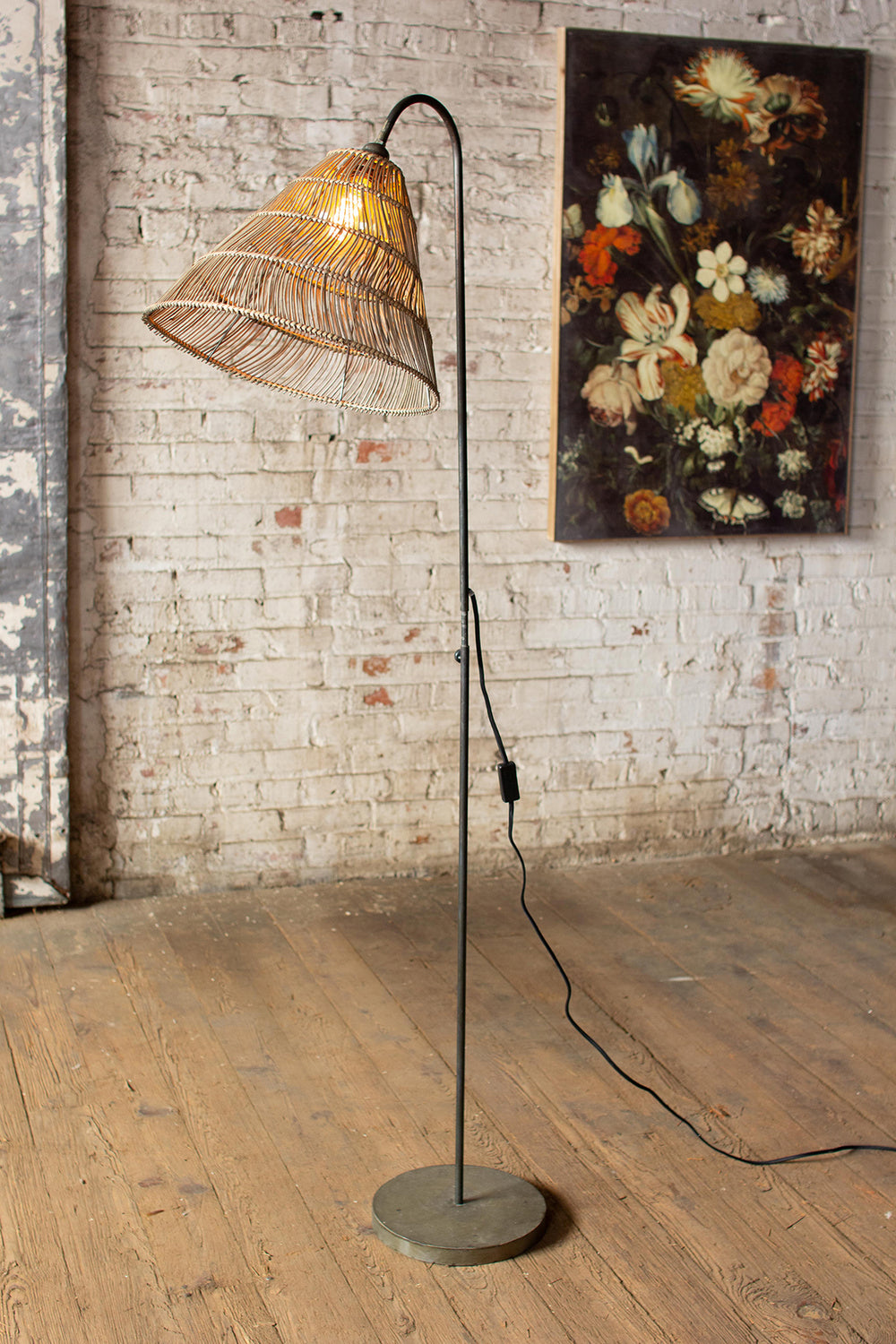 Kalalou Lighting CLL2457  Floor Lamp Lamp Bronze / Dark