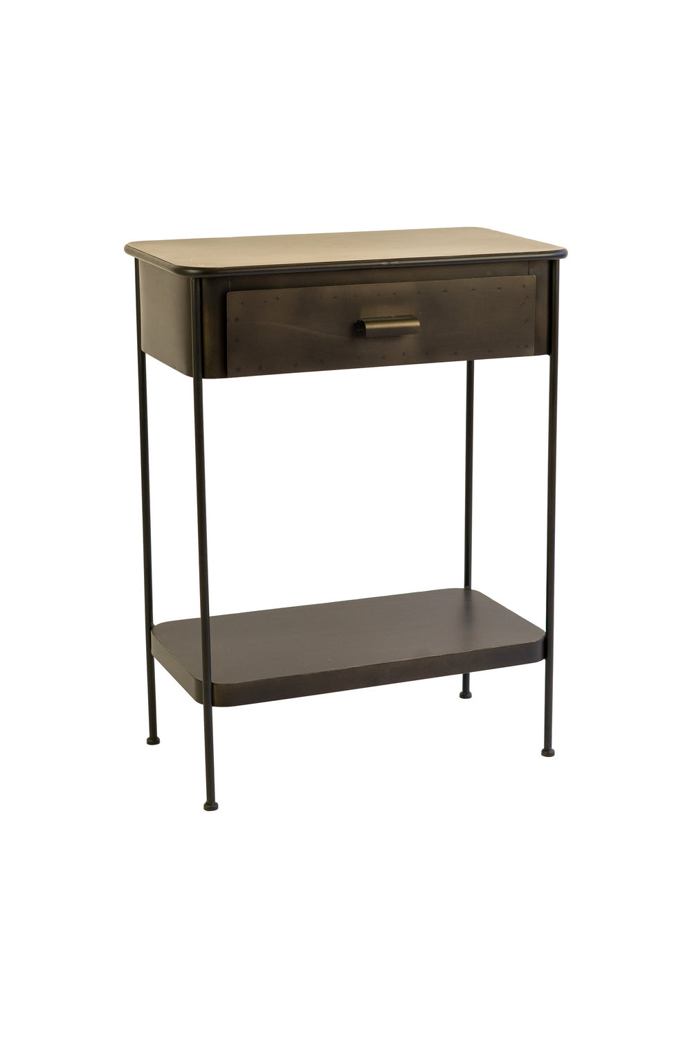 Kalalou Lighting CLL2543  Side Table Furniture Bronze / Dark