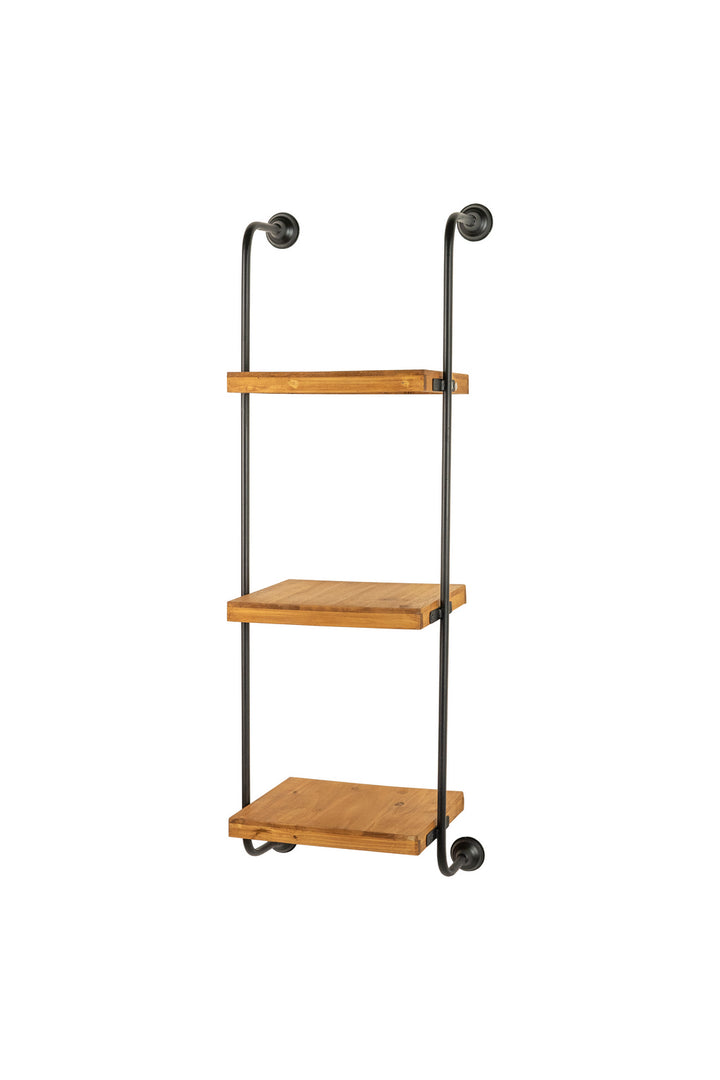 Kalalou Lighting CMN1473  Wall Ladder Three Tiered Shelf Home Decor Bronze / Dark