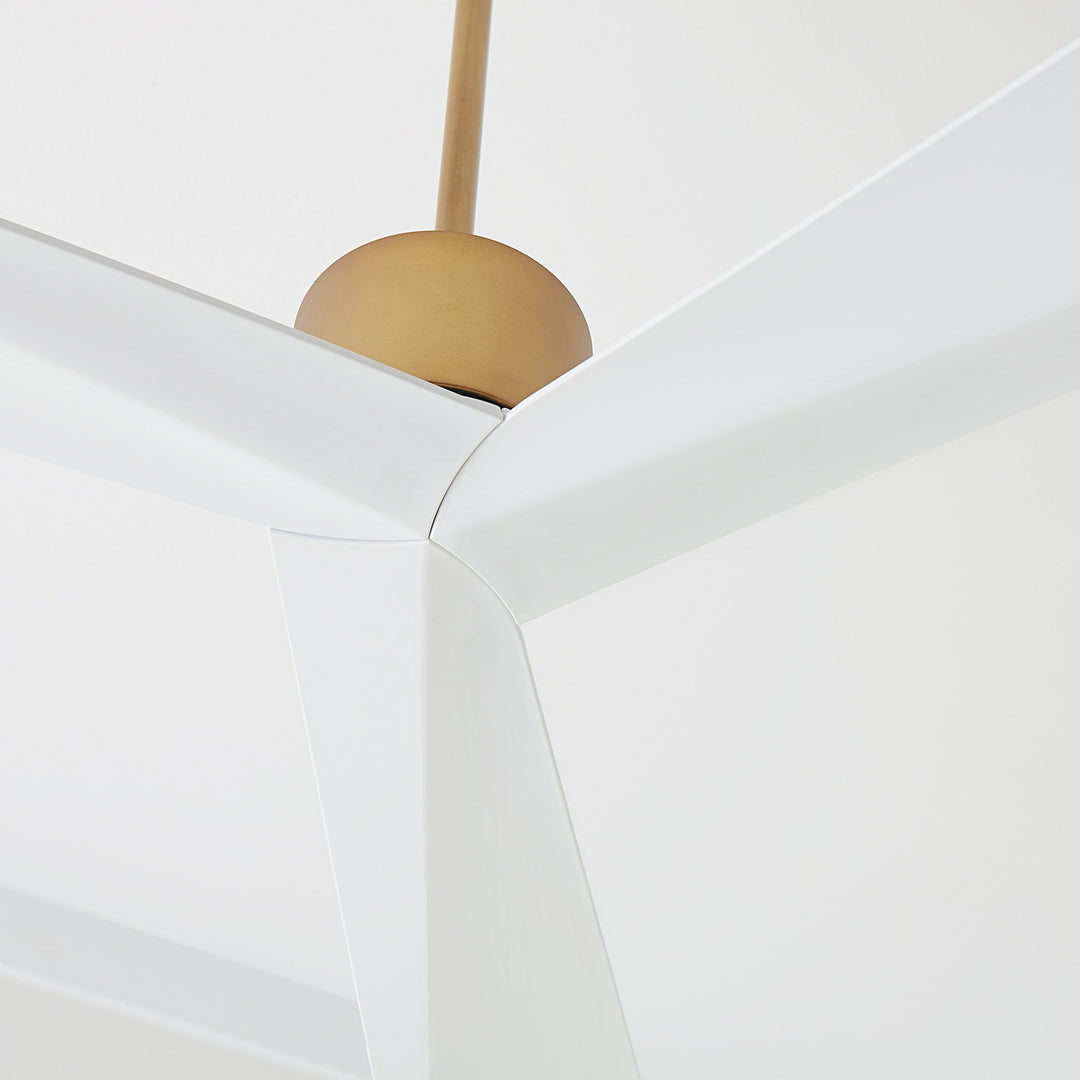 Visual Comfort Fan Adler 60 3ADR60BBS Ceiling Fan - Burnished Brass, Matte White ABS/Matte White ABS/