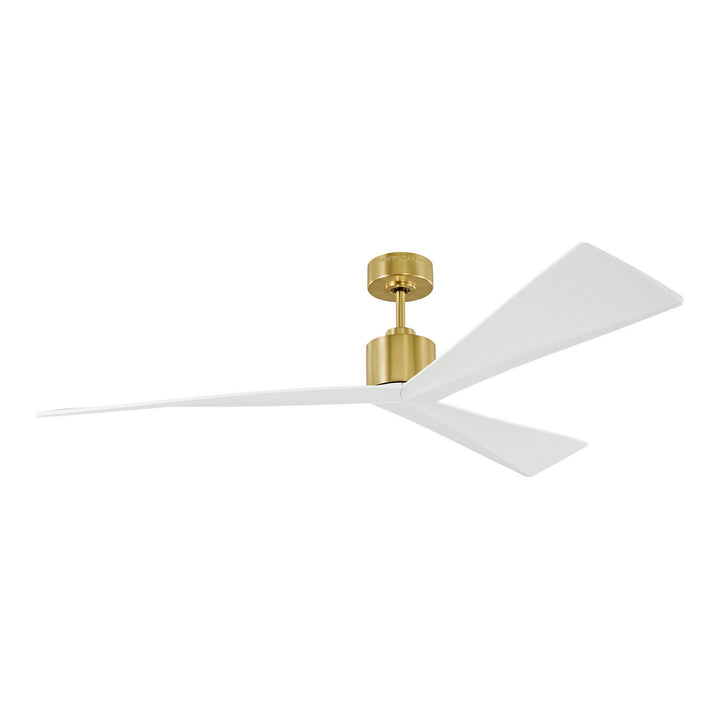 Visual Comfort Fan Adler 60 3ADR60BBS Ceiling Fan - Burnished Brass, Matte White ABS/Matte White ABS/