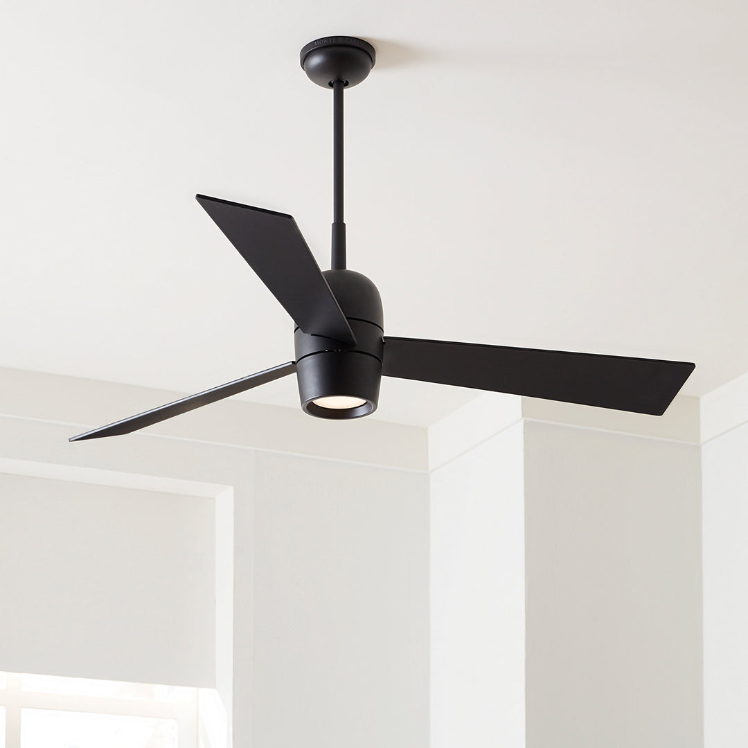 Visual Comfort Fan Alba 60 3ALBR60MBKD Ceiling Fan - Midnight Black, Midnight Black/Midnight Black/