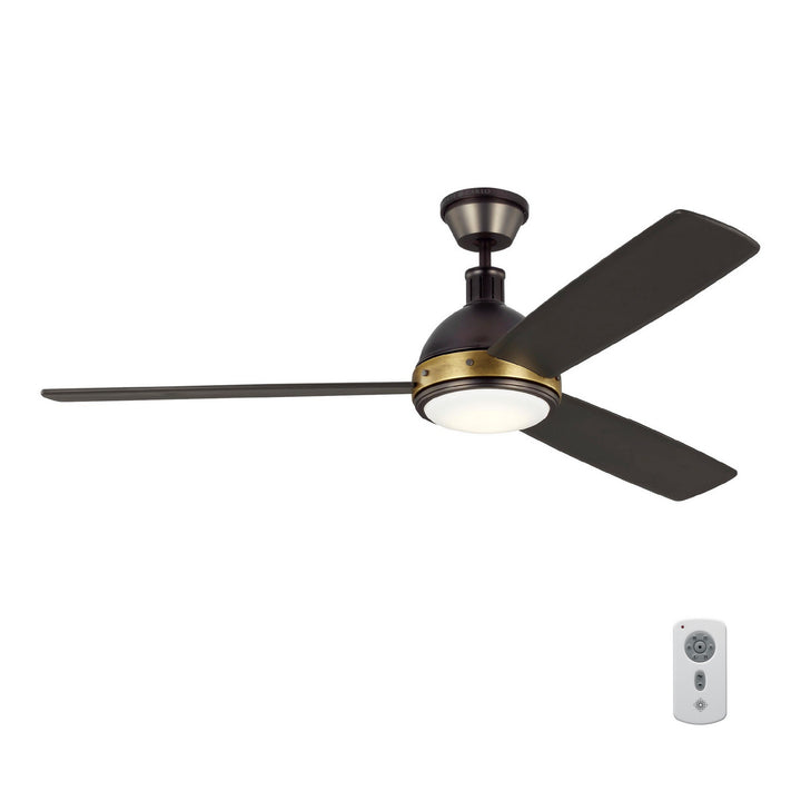 Visual Comfort Fan Hicks 60 3HCKR60BNZHABD Ceiling Fan - Deep Bronze, Bronze/Bronze/