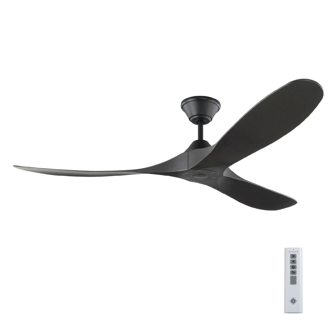 Visual Comfort Fan Maverick Coastal 60 3MGMR60MBKMBK Ceiling Fan - Midnight Black, Midnight Black/Midnight Black/