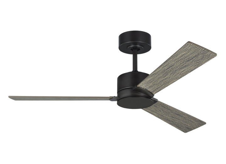 Visual Comfort Fan Rozzen 44 3ROZR44AGP Ceiling Fan - Aged Pewter, Light Grey Weathered Oak/Light Grey Weathered Oak/