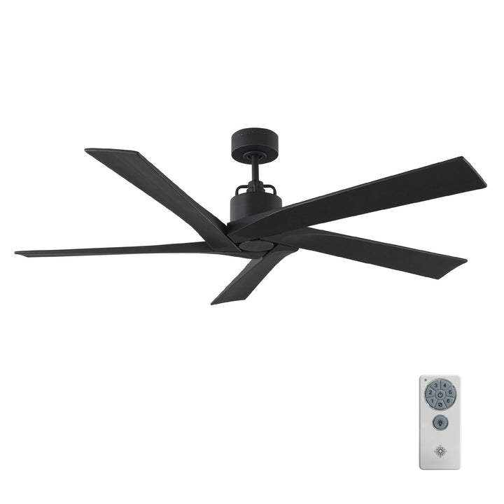 Visual Comfort Fan Aspen 56 5ASPR56MBK Ceiling Fan - Midnight Black, Midnight Black/Midnight Black/