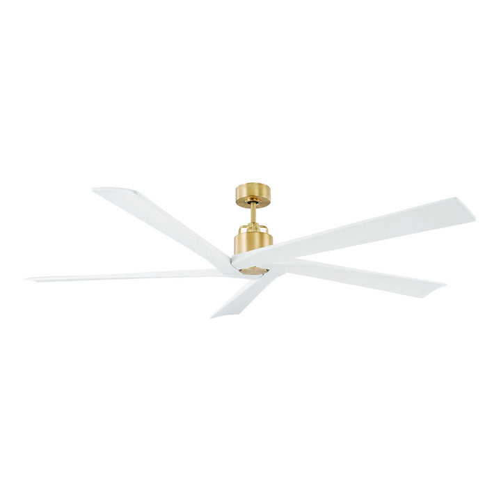 Visual Comfort Fan Aspen 70 5ASPR70BBS Ceiling Fan - Burnished Brass, Matte White/Matte White/