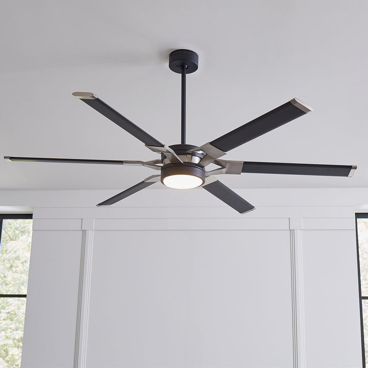 Visual Comfort Fan Loft 62 6LFR62MBKD Ceiling Fan - Midnight Black, Midnight Black/Midnight Black/