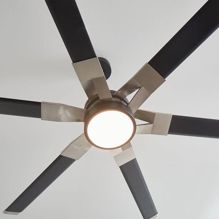 Visual Comfort Fan Loft 62 6LFR62MBKD Ceiling Fan - Midnight Black, Midnight Black/Midnight Black/