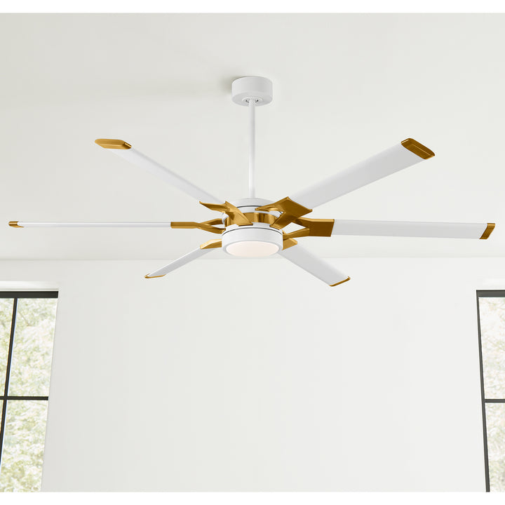 Visual Comfort Fan Loft 62 6LFR62RZWBBSD Ceiling Fan - Matte White, Matte White/Matte White/