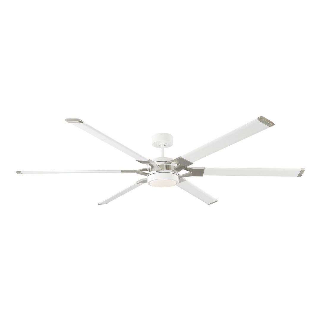 Visual Comfort Fan Loft 72 6LFR72RZWD Ceiling Fan - Matte White, Matte White/Matte White/