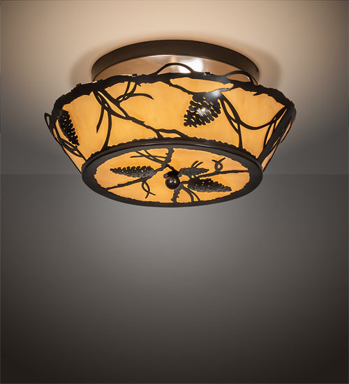 Meyda Tiffany Pinecone 114752 Ceiling Light - Timeless Bronze