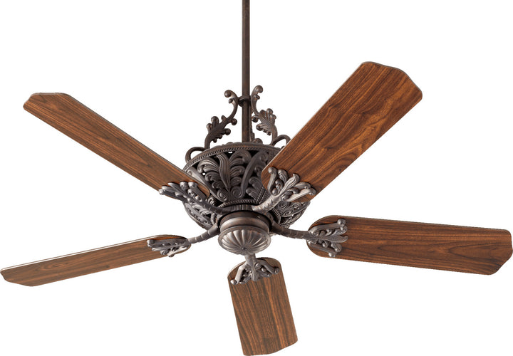 Quorum Windsor 85525-44 Ceiling Fan 52 in. - Toasted Sienna, Rosewood/Walnut