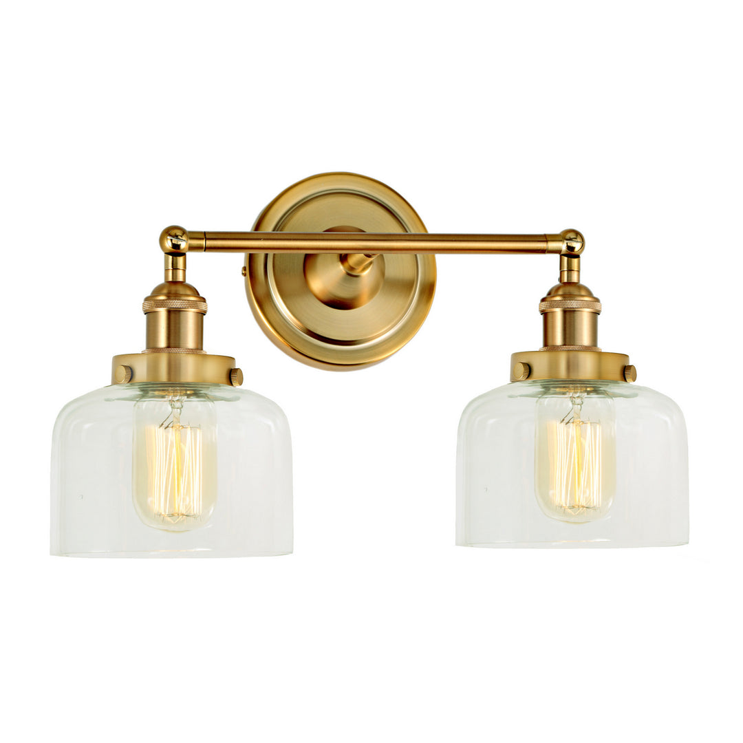 JVI Designs Soho 1252-10 S4 Bath Vanity Light 16 in. wide - Satin Brass