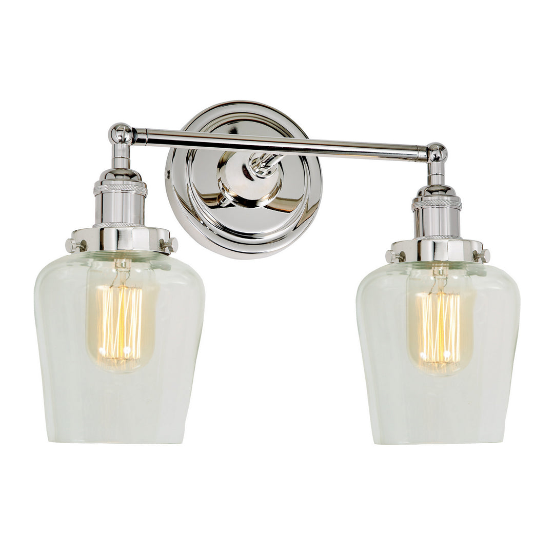JVI Designs Soho 1252-15 S9 Bath Vanity Light 16 in. wide - Polished Nickel